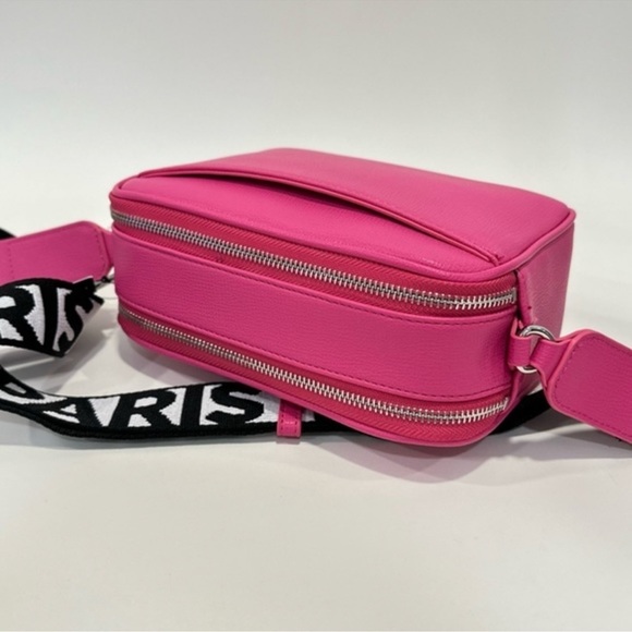 NWT Karl Lagerfeld Paris Maybelle Camera Crossbody Bag in Pink - Picture 3 of 6